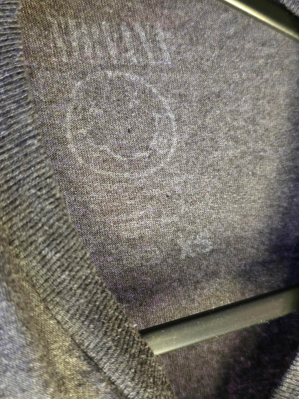 Nirvana Smiley Face Graphic T-Shirt Multicolour Print Dark Grey XS