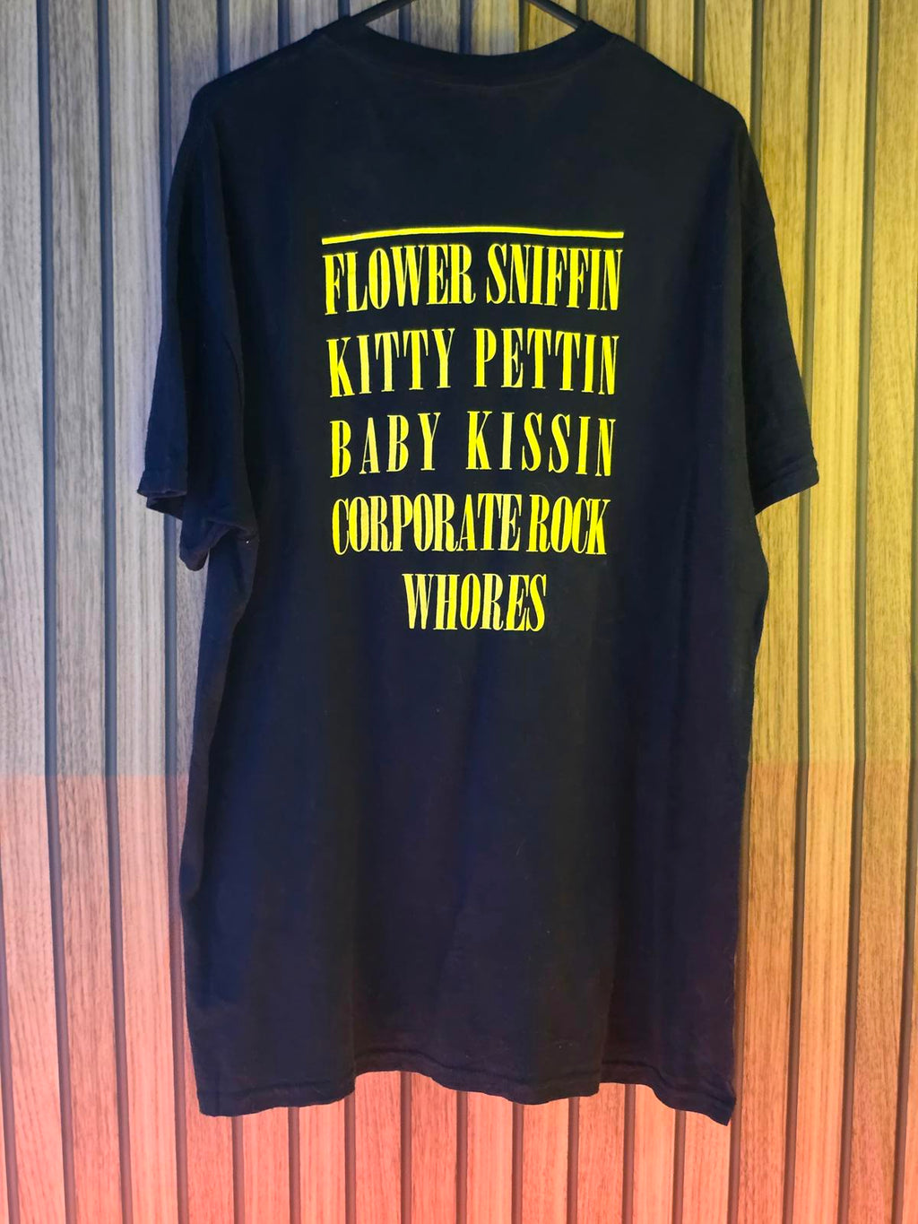 Nirvana Graphic T-Shirt Yellow Print Black Size Regular M