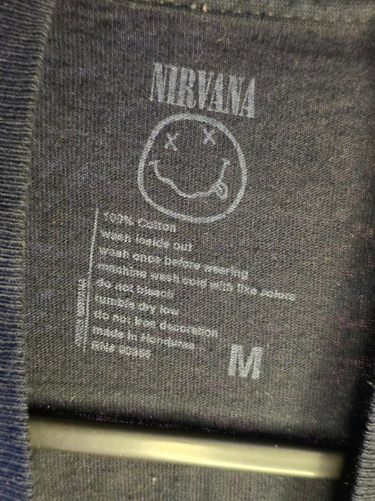 Nirvana Graphic T-Shirt Yellow Print Black Size Regular M