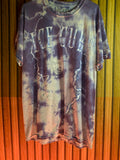 Ice Cube Tie-Dye Graphic T-Shirt Purple Cream Medium