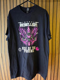 Gildan Joyful Rebellion Rise of the Phoenix Graphic T-Shirt Black M