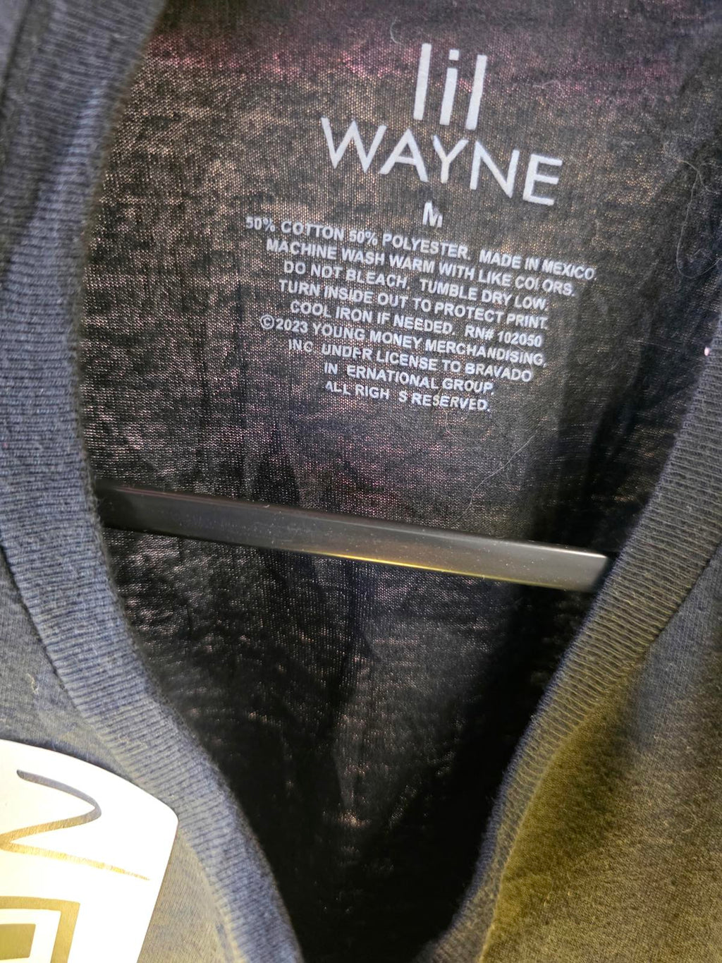 Lil Wayne Graphic T-Shirt Black Large Cotton Polyester