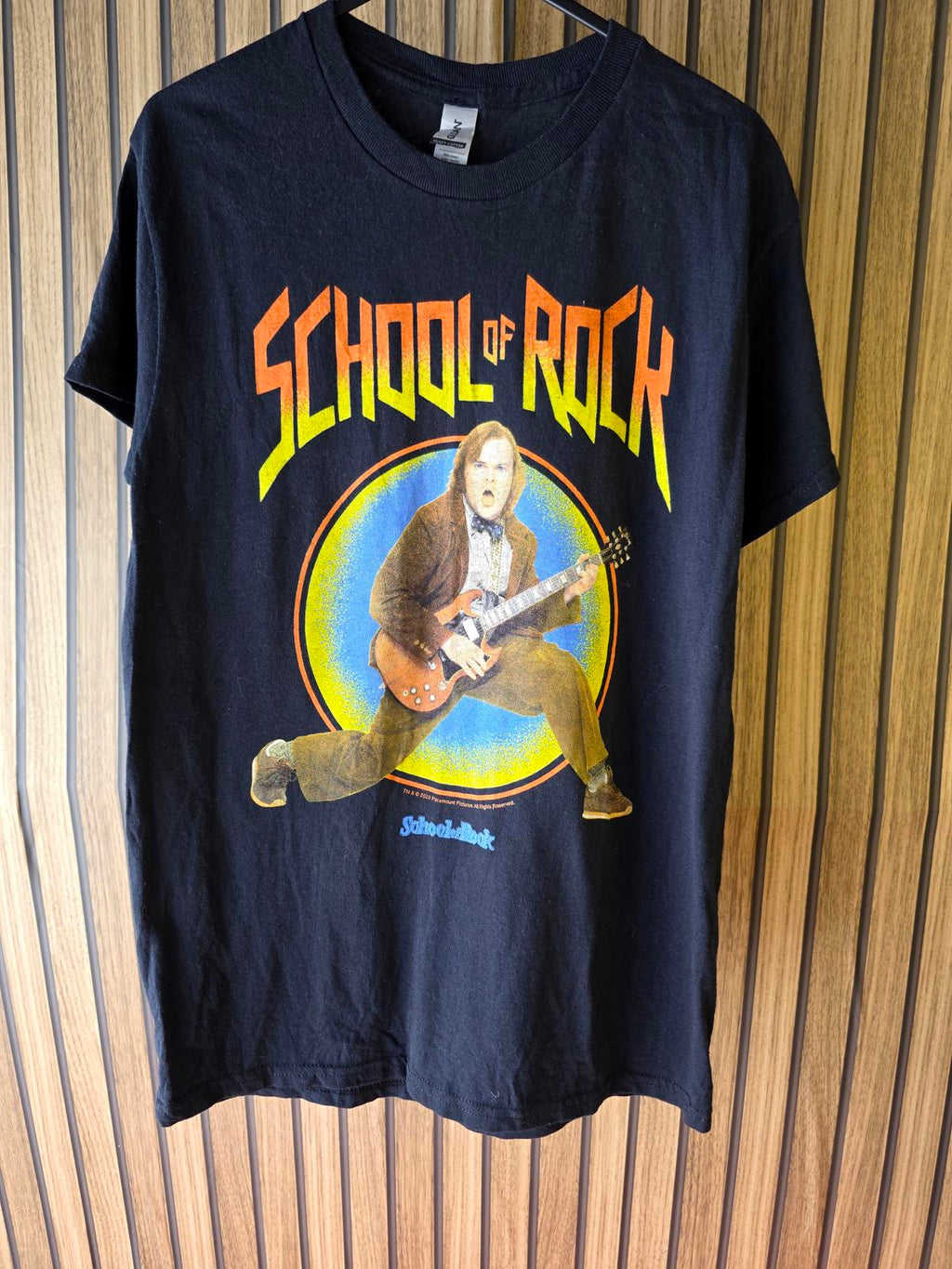 Gildan School of Rock Graphic T-Shirt Black Small