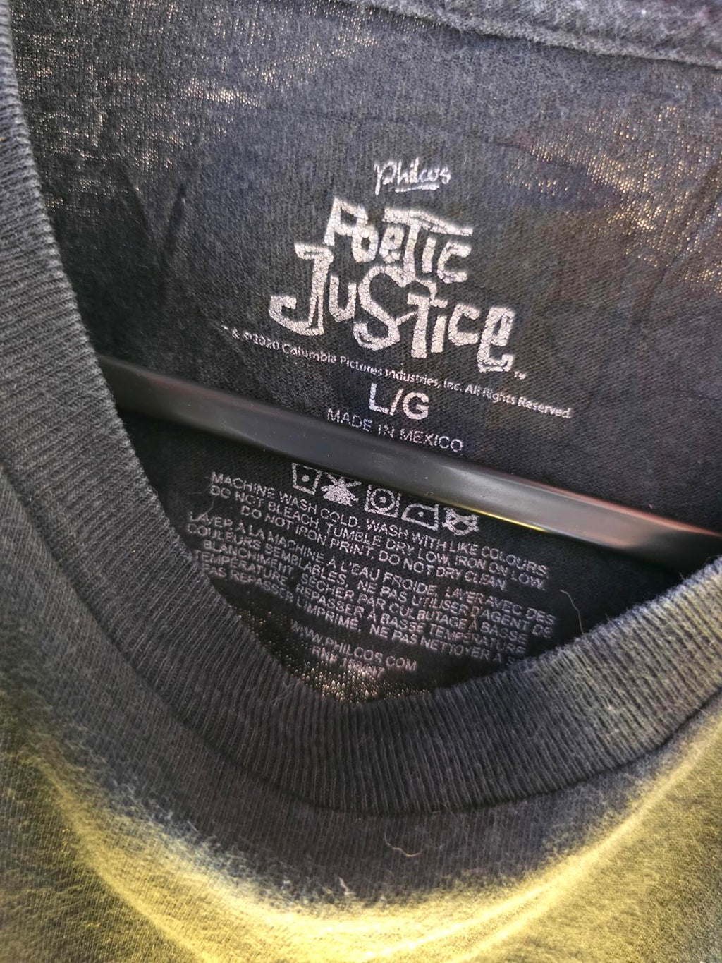 Philcus Poetic Justice T-Shirt Black L/G