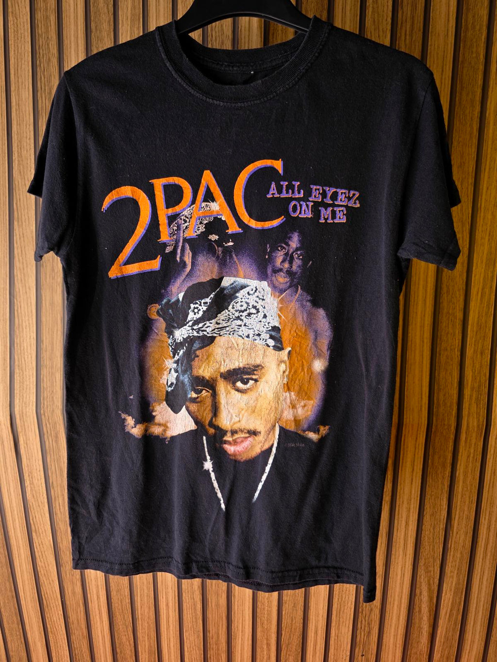 2PAC All Eyez On Me Graphic T-Shirt Black Smalls