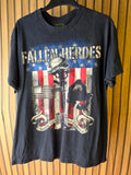Fallen Heroes Men's T-Shirt Fallen Soldiers Graphic Black Large