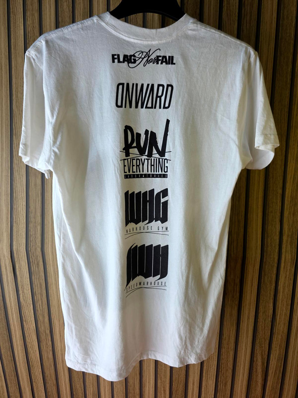 Flag Nor Fail Ross Mode Graphic T-Shirt White Medium