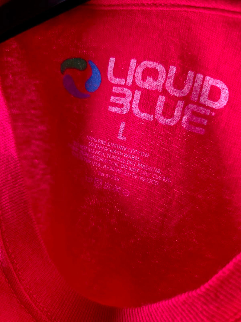 Liquid Blue Tie-Dye T-Shirt Multicolour Large