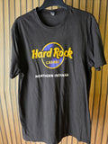 Hard Rock Casino Northern Indiana Black Cotton T-Shirt Large