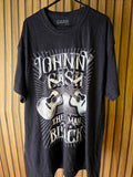 Johnn Cash The Man In Black Graphic T-Shirt Black Size XL