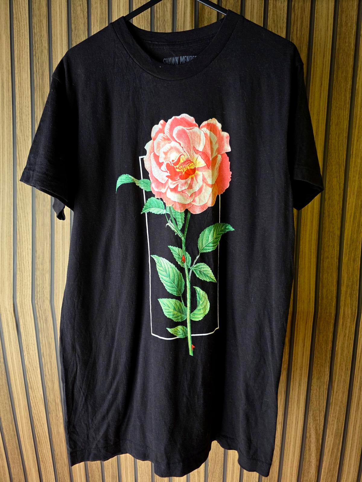 Shawn Mendes The Tour Black T-shirt Medium Cotton