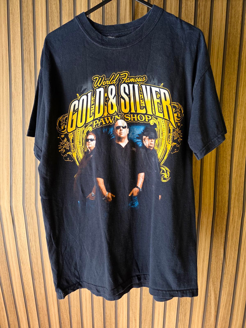 Pawn Stars Ringspun Gold & Silver Pawn Shop T-Shirt Black Medium