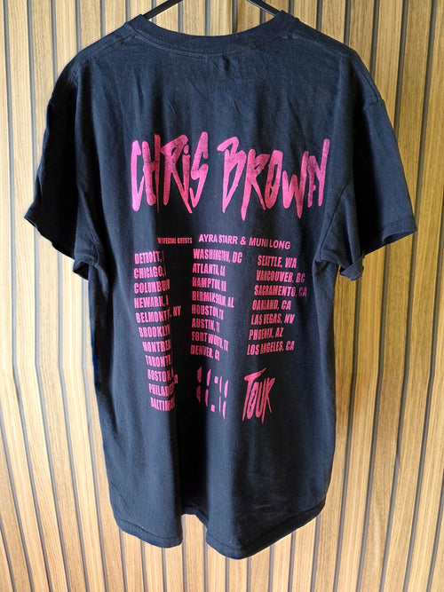 Chris Brown Tour T-Shirt 11:11 Black Medium