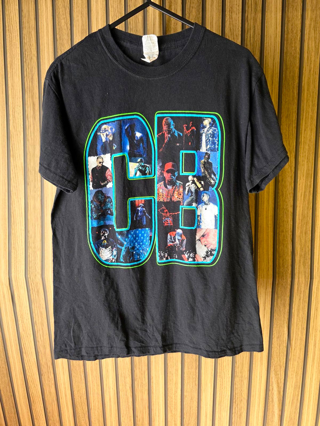 Chris Brown CB Band Tour T-Shirt Heartbreak on a Full Moon 2018 Black Small