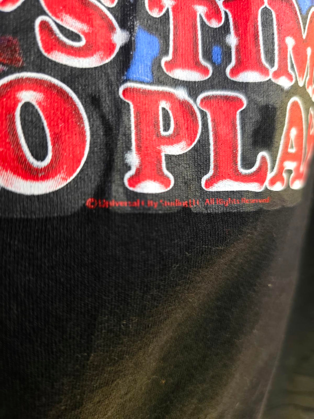 Universal Studios Chucky It's Time to Play Graphic T-Shirt Black Medium