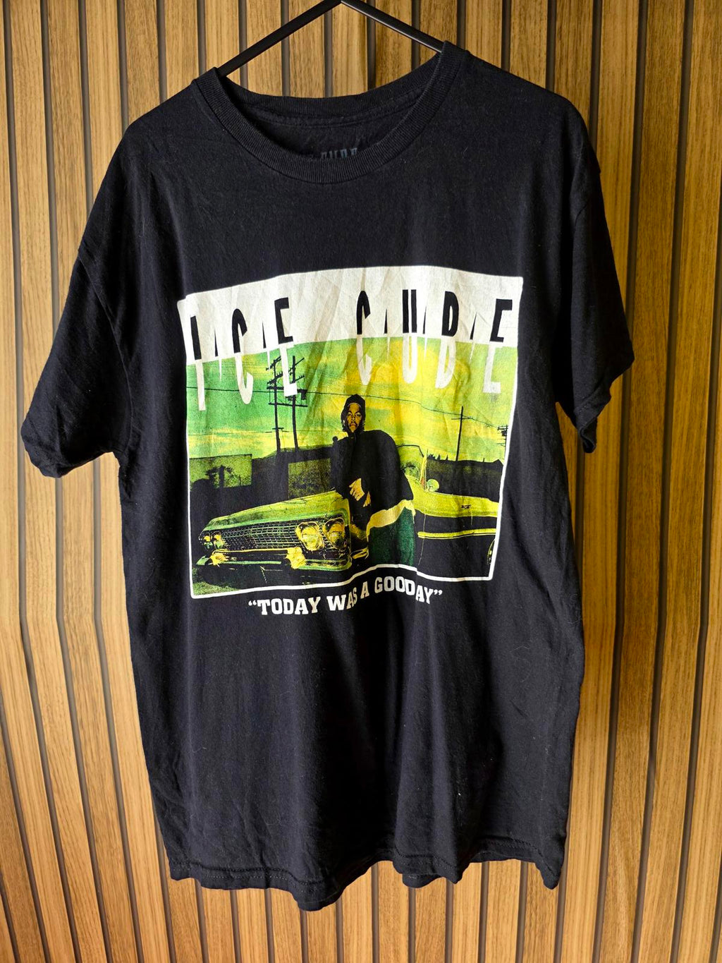 Ice Cube Graphic T-Shirt Today Was A Good Day Black Medium