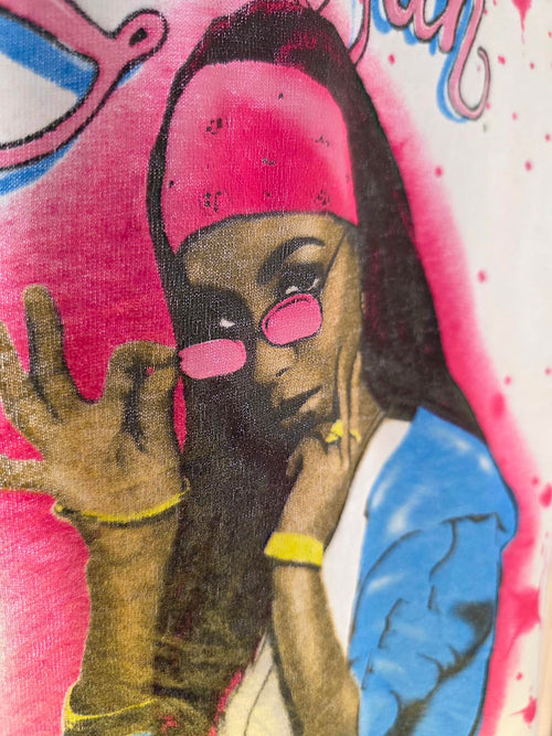 Aaliyah Graphic T-Shirt White Medium 90s Hip-Hop