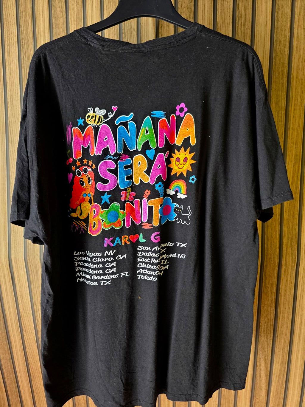 Karol G Graphic T-Shirt Mañana Será Bonito Tour Black XL