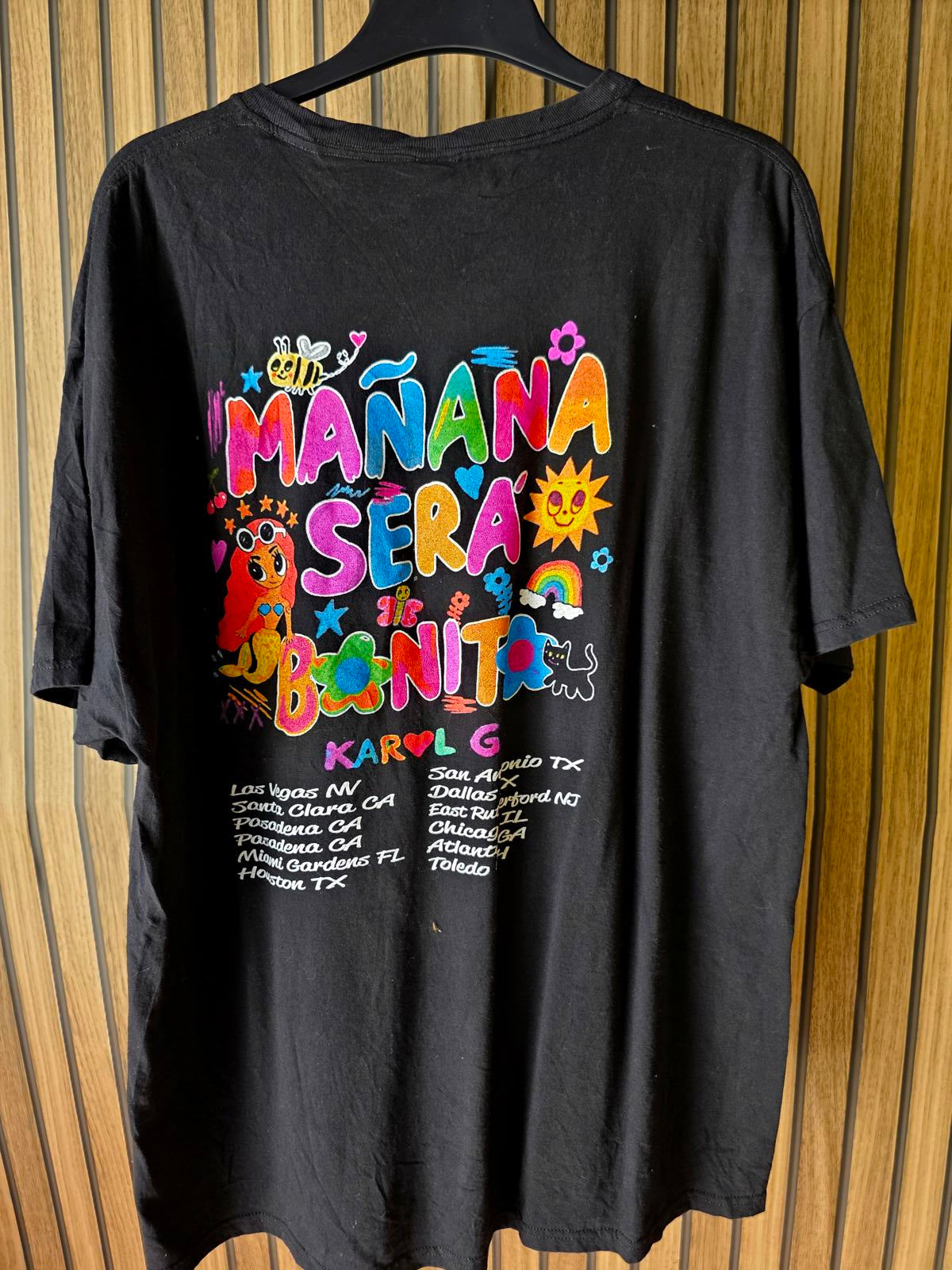 Karol G Graphic T-Shirt Mañana Será Bonito Tour Black XL