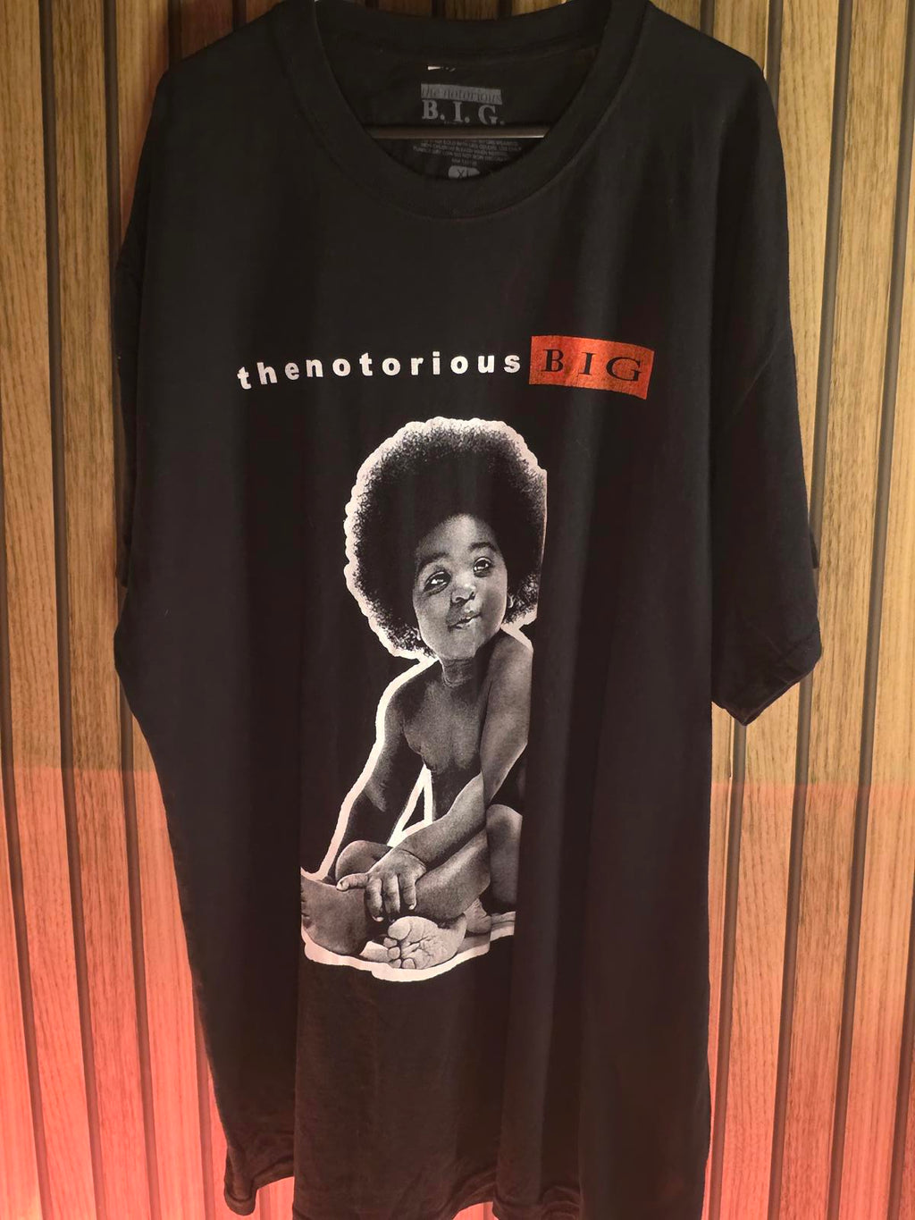 The Notorious B.I.G. Baby Photo Graphic T-Shirt Black XL