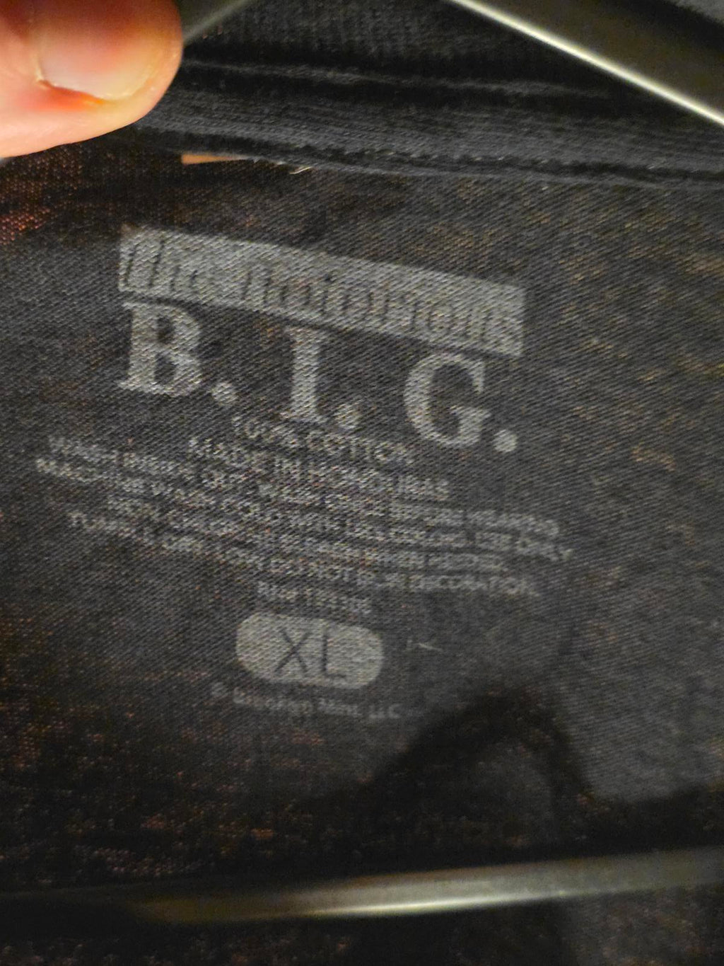 The Notorious B.I.G. Baby Photo Graphic T-Shirt Black XL