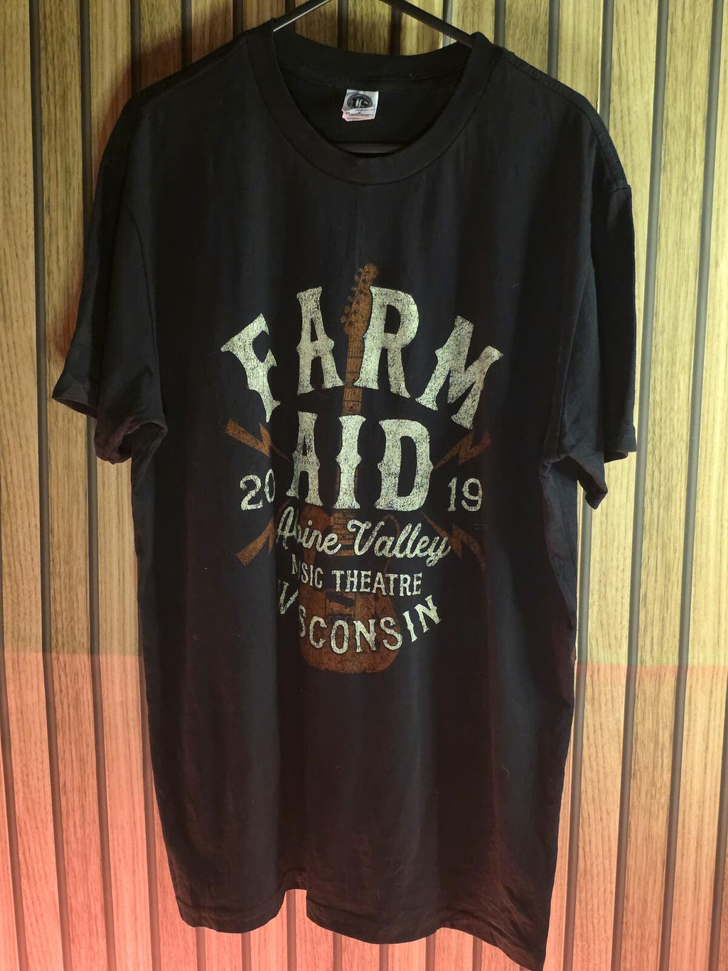 US Blanks Farm Aid 2019 Tour T-Shirt Black Medium