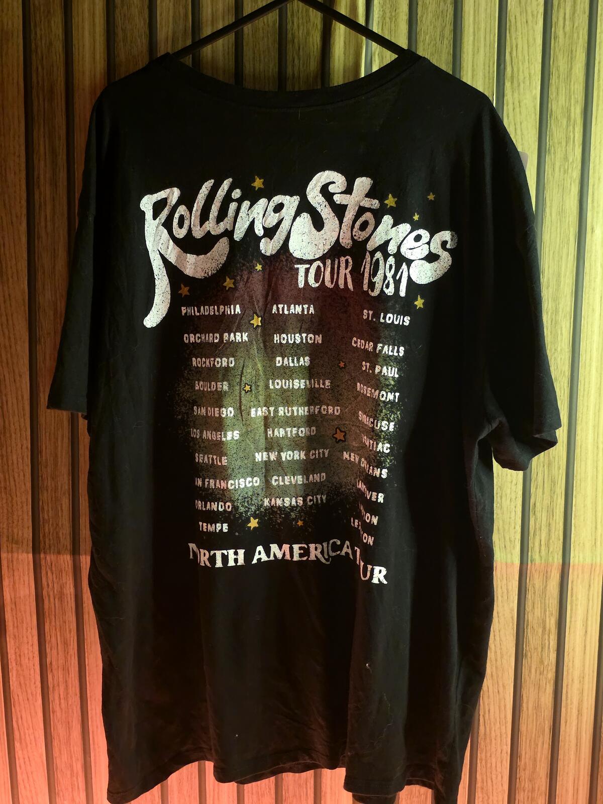 The Rolling Stones Tour 1981 T-Shirt Black XL