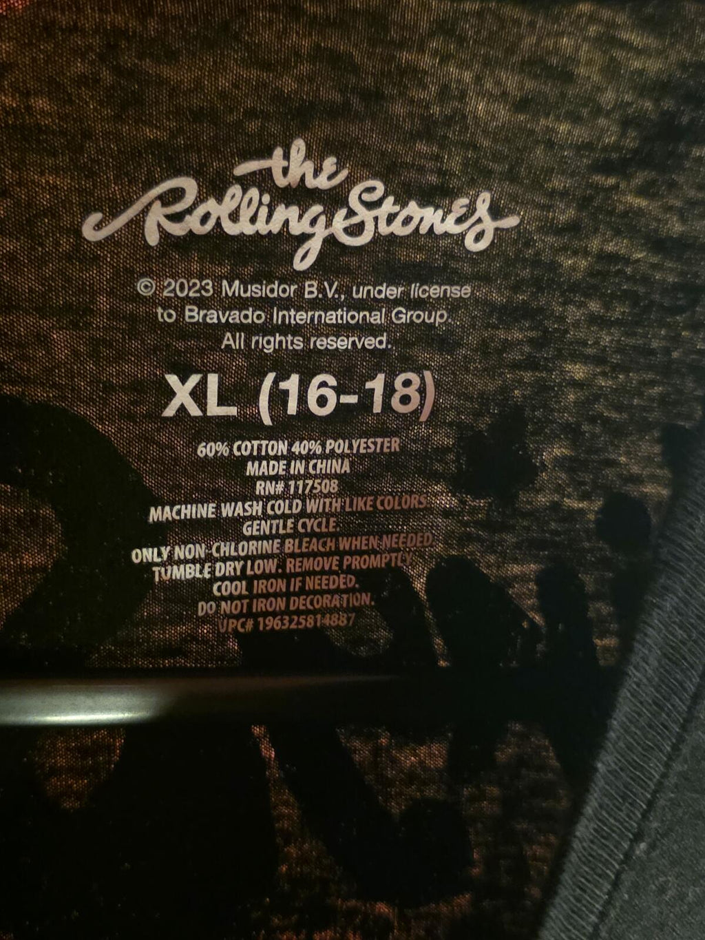 The Rolling Stones Tour 1981 T-Shirt Black XL