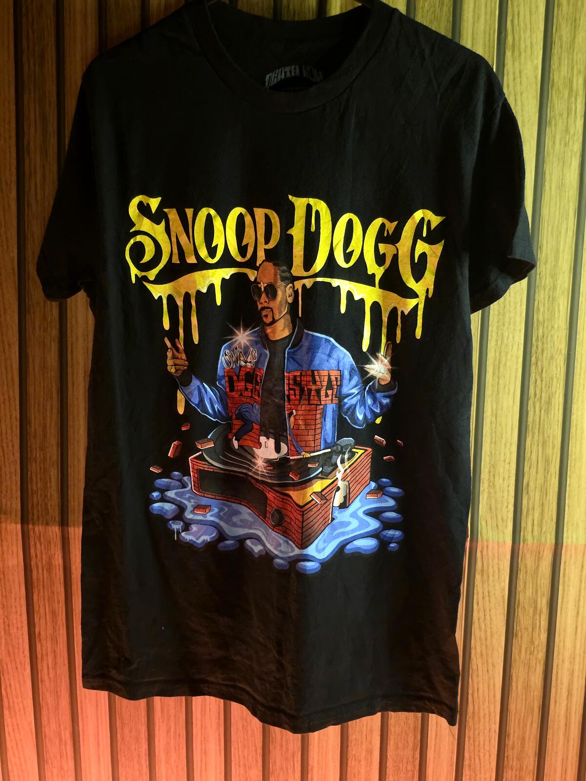 Death Row Records Snoop Dogg Graphic T-Shirt Black S/P