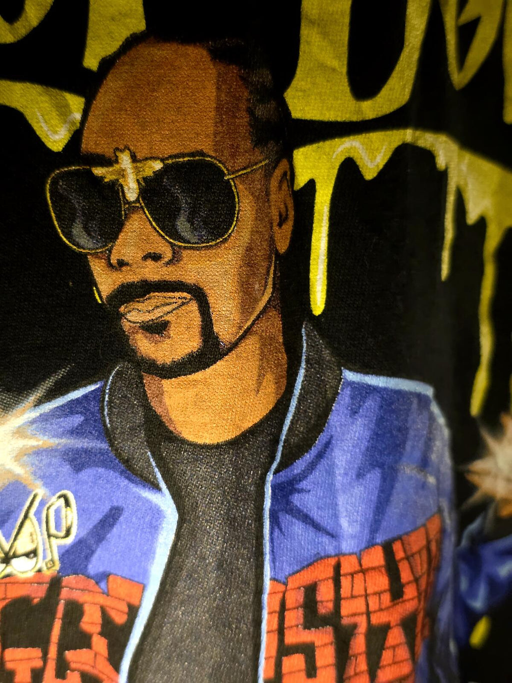 Death Row Records Snoop Dogg Graphic T-Shirt Black S/P