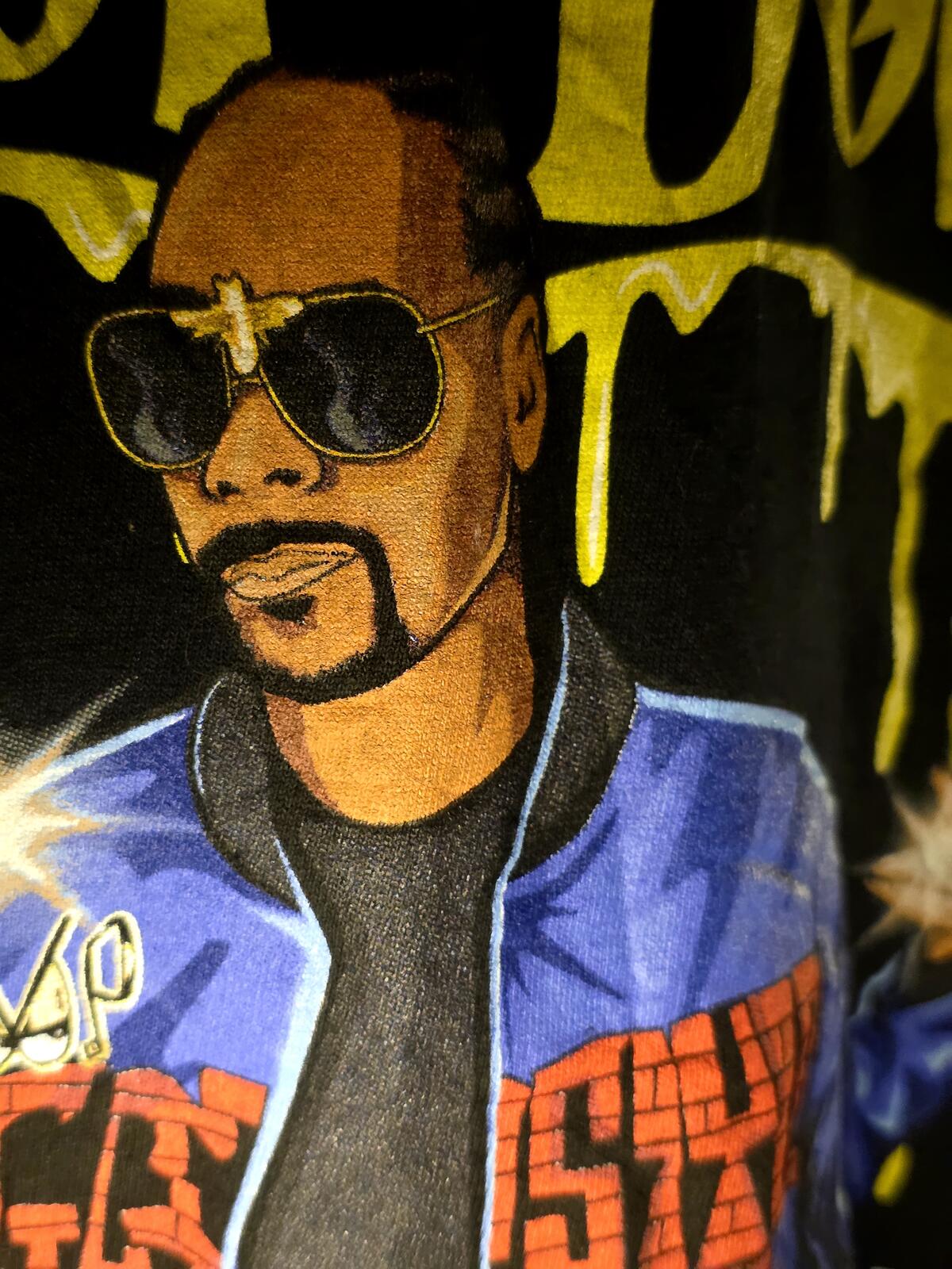 Death Row Records Snoop Dogg Graphic T-Shirt Black S/P