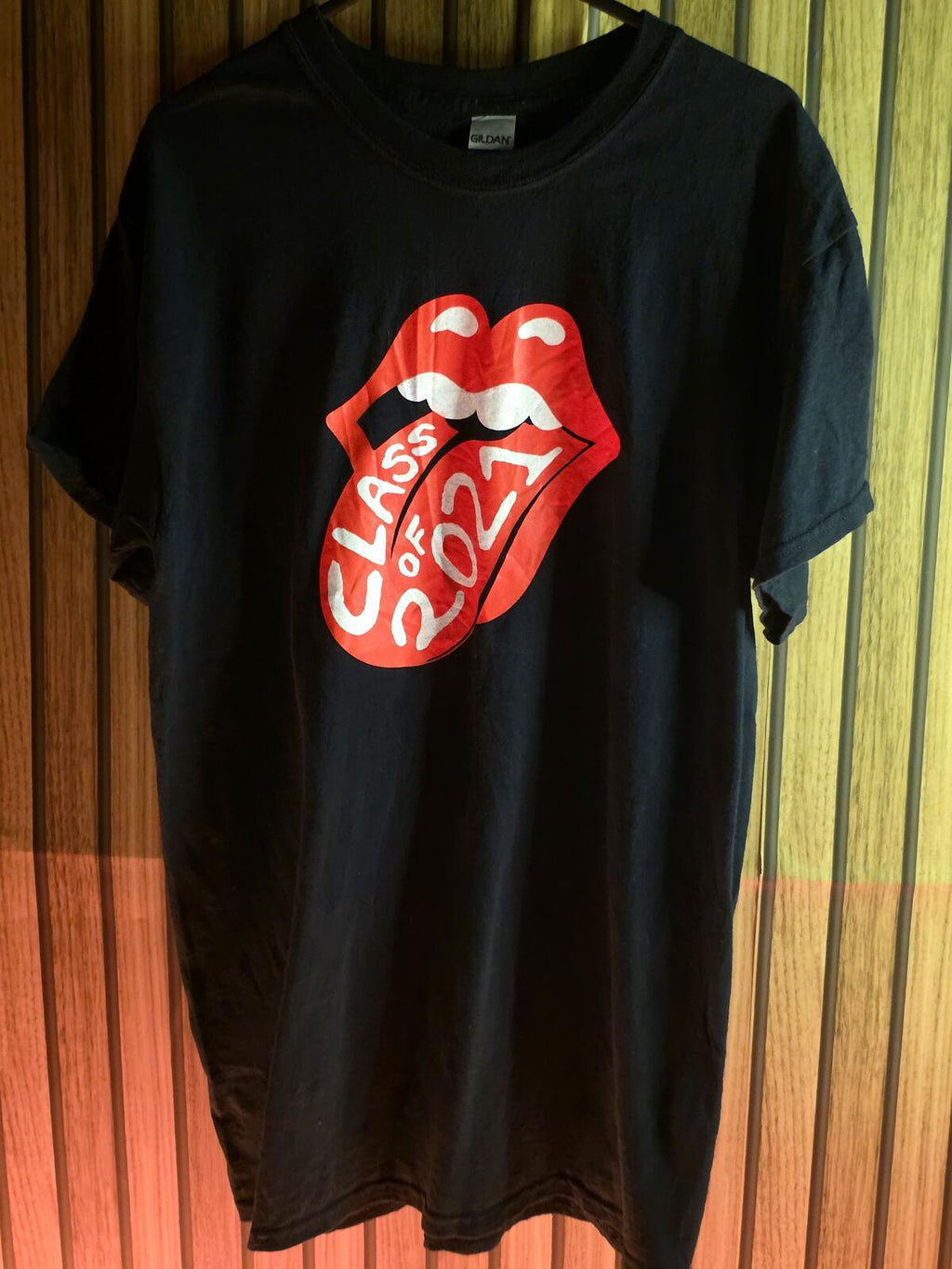 Rolling Stones Gildan Class of 2021 Graphic T-Shirt Black Medium