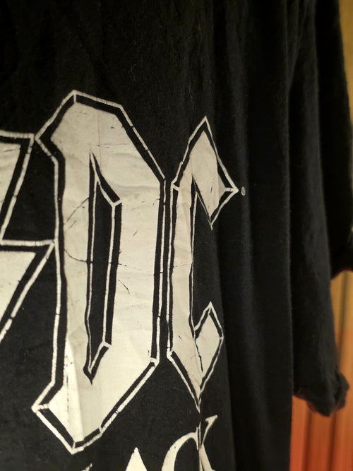 AC/DC Back in Black Band T-Shirt Black Size M