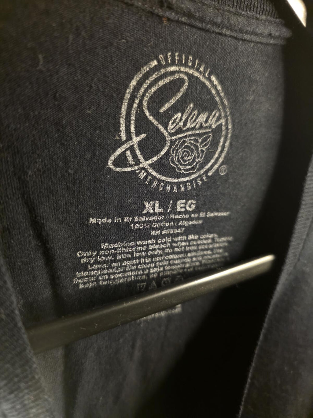 Selena Official Merchandise Black Graphic T-Shirt XL