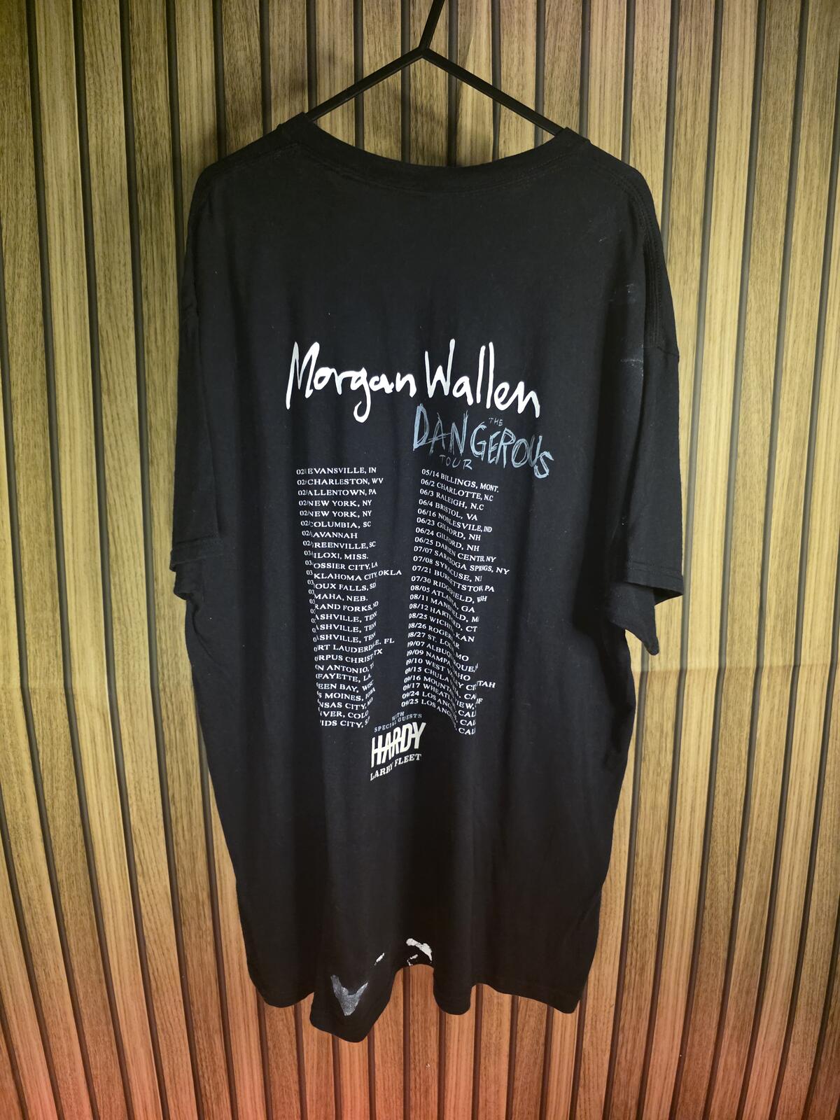 Morgan Wallen Dangerous Tour Graphic T-Shirt Black XL