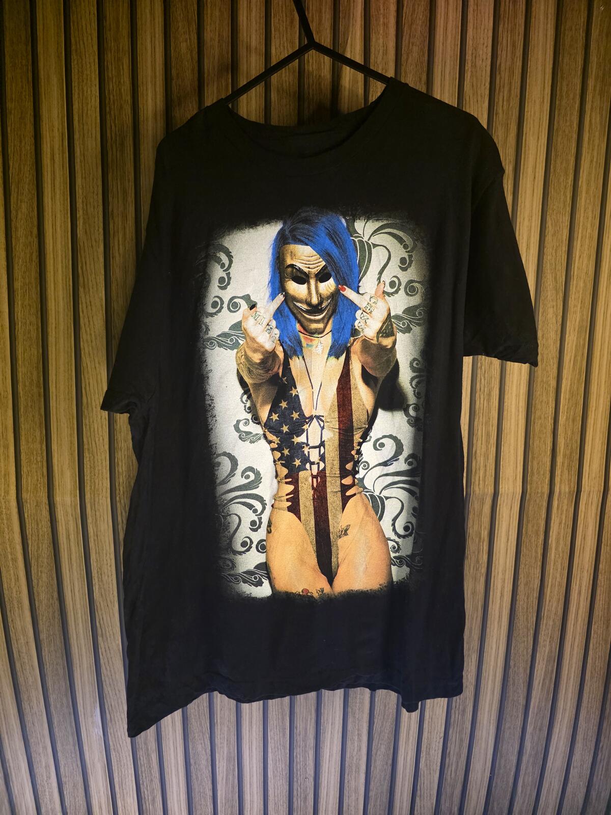 Get Down Art T-shirt Mask Graphic Black Large