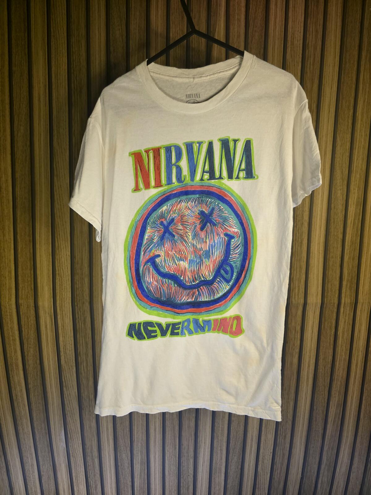 Nirvana Nevermind Graphic T-Shirt White Small