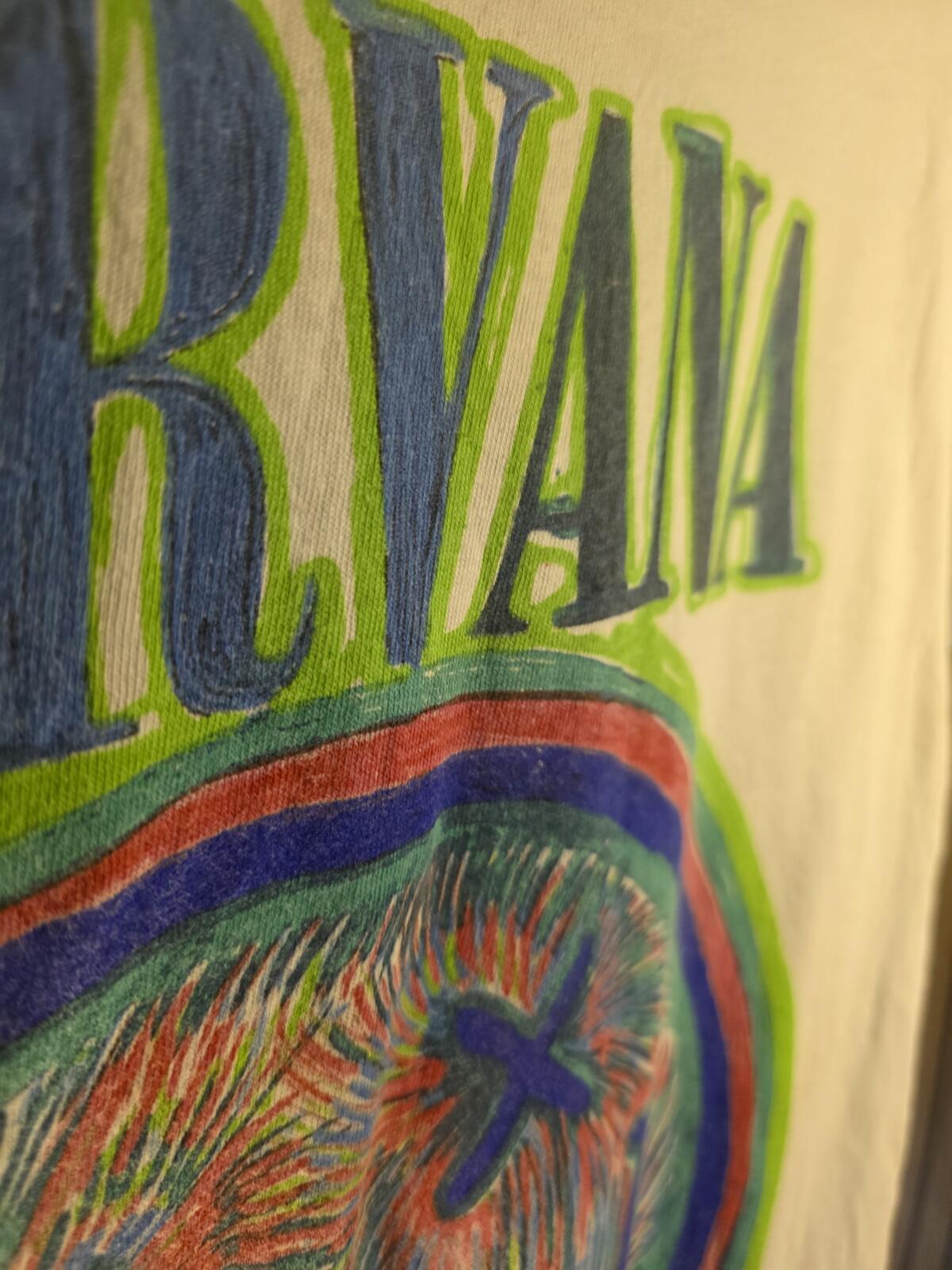 Nirvana Nevermind Graphic T-Shirt White Small