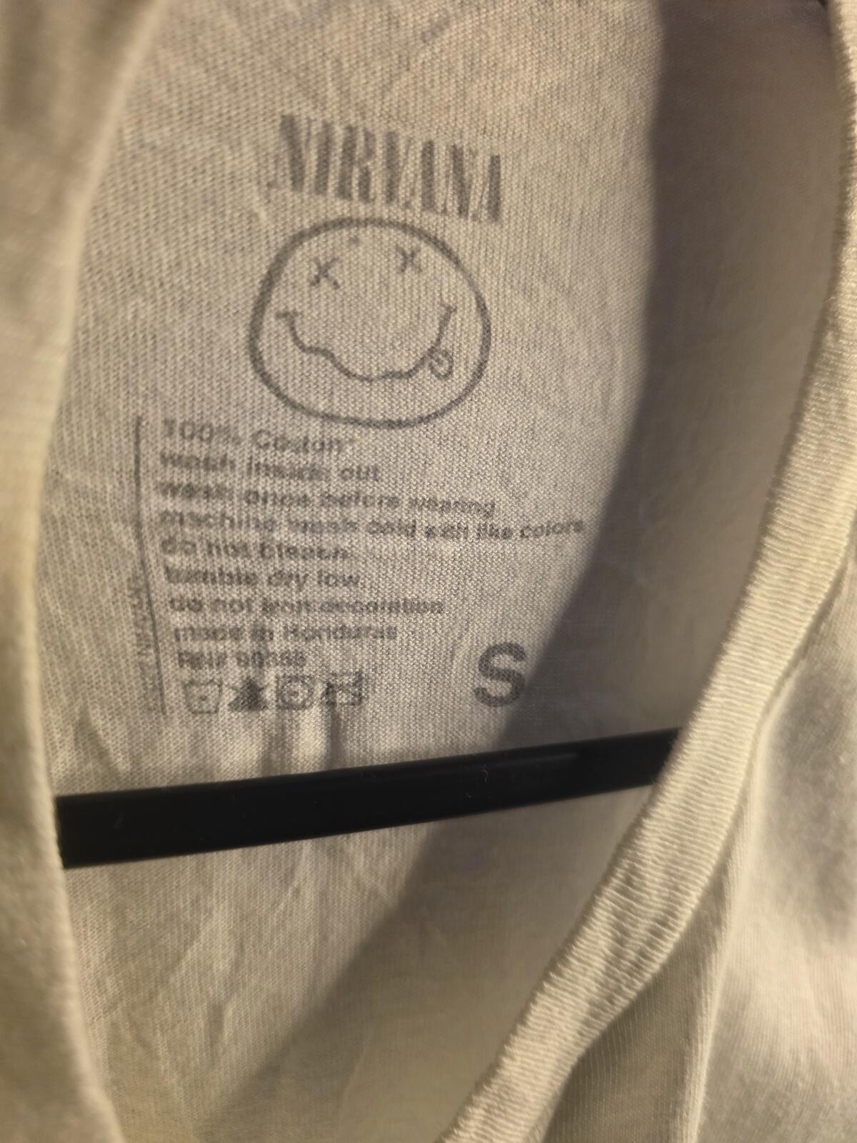 Nirvana Nevermind Graphic T-Shirt White Small