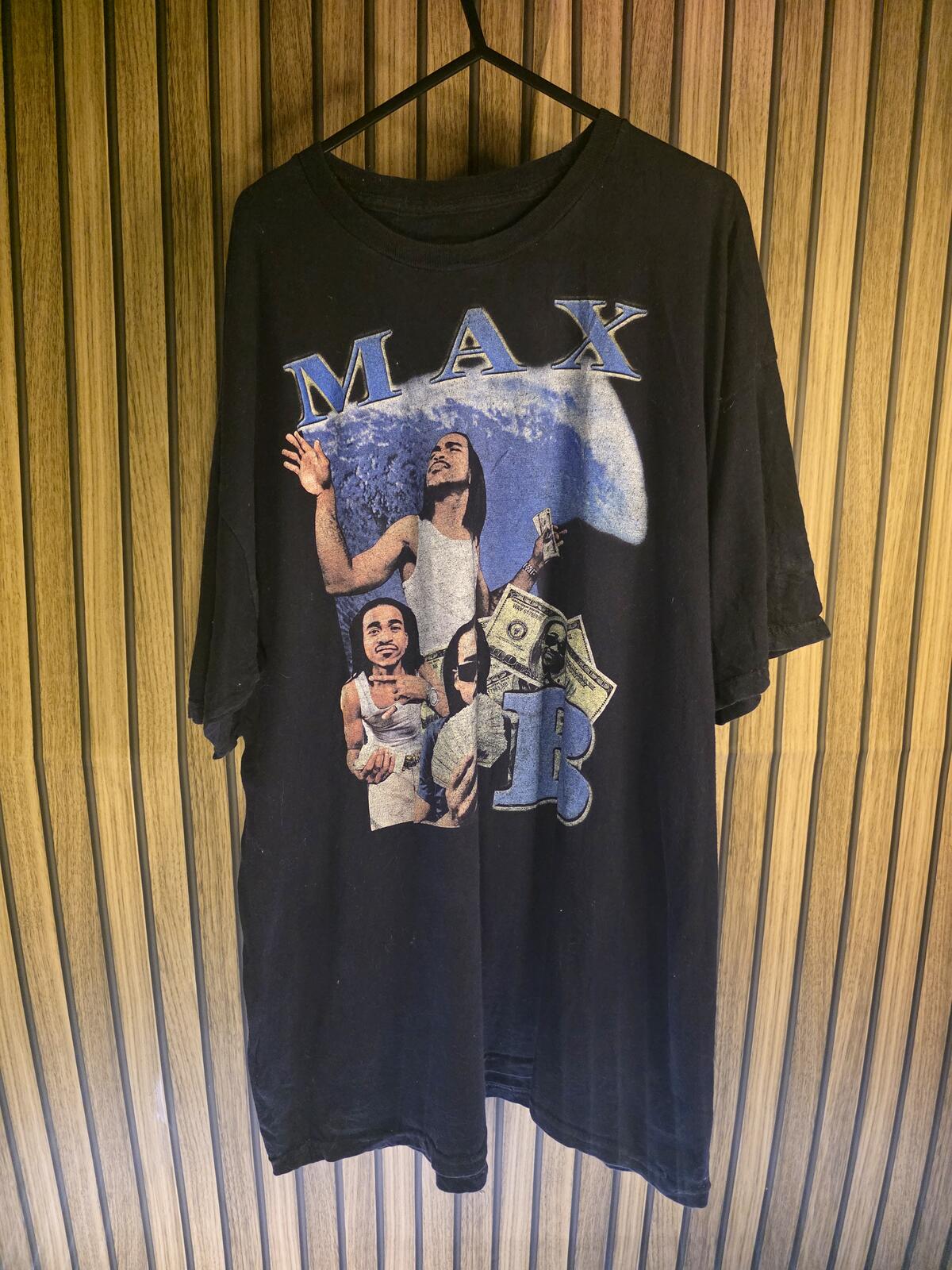 Max B Graphic T-Shirt Black Vintage Rap Hip Hop Size L