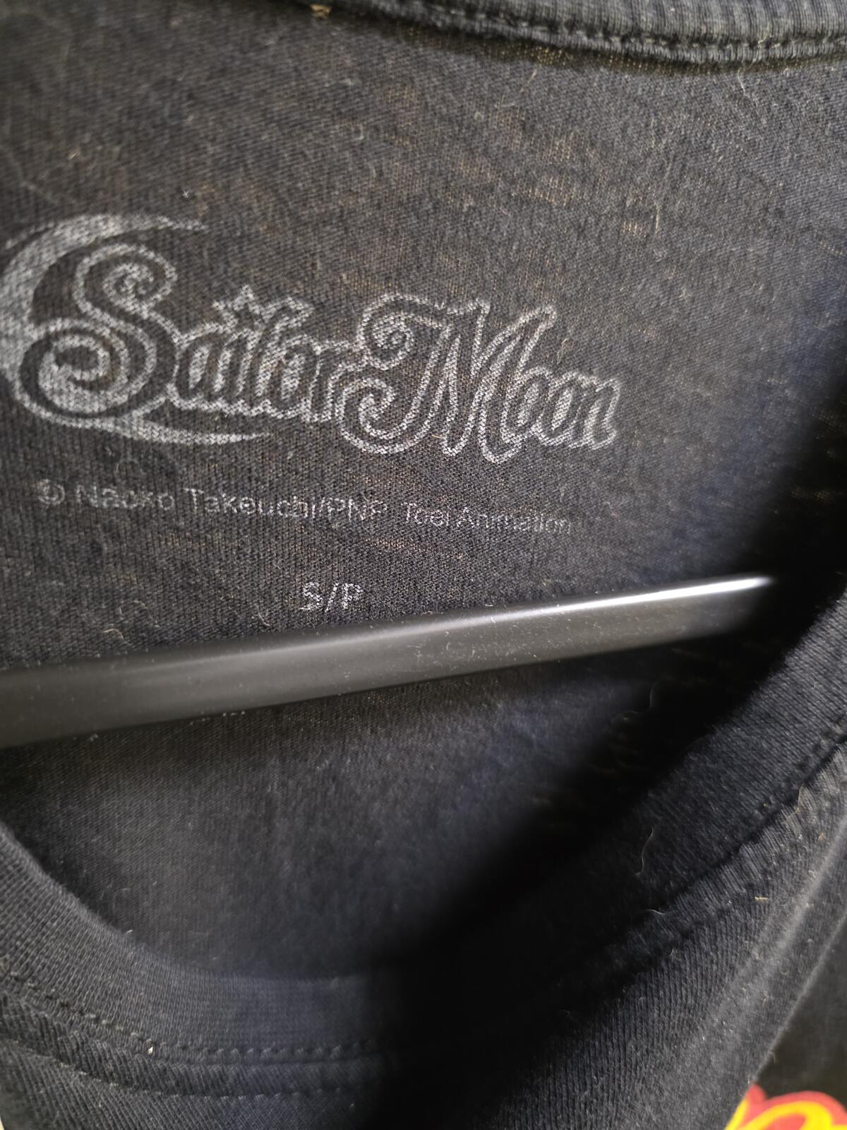 Sailor Moon Graphic T-Shirt Black Size Small