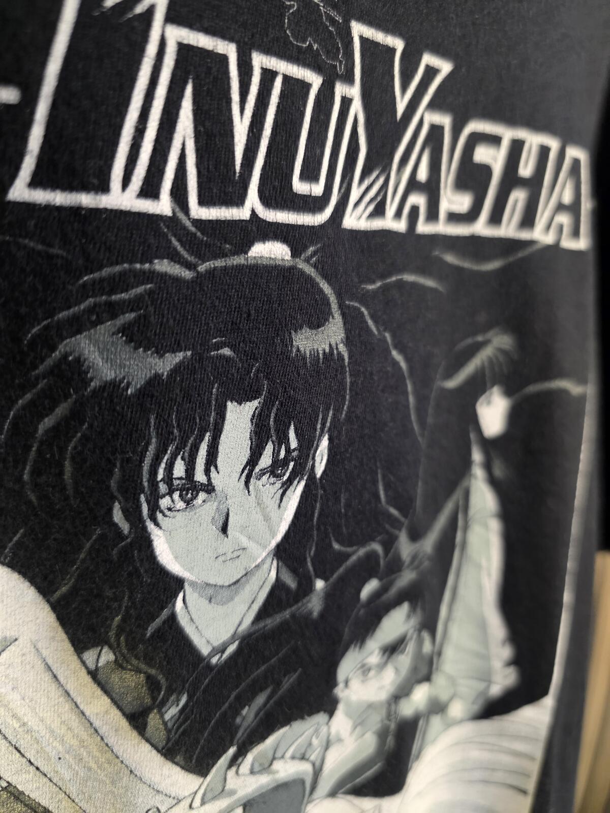 InuYasha Anime Graphic T-Shirt Black Small