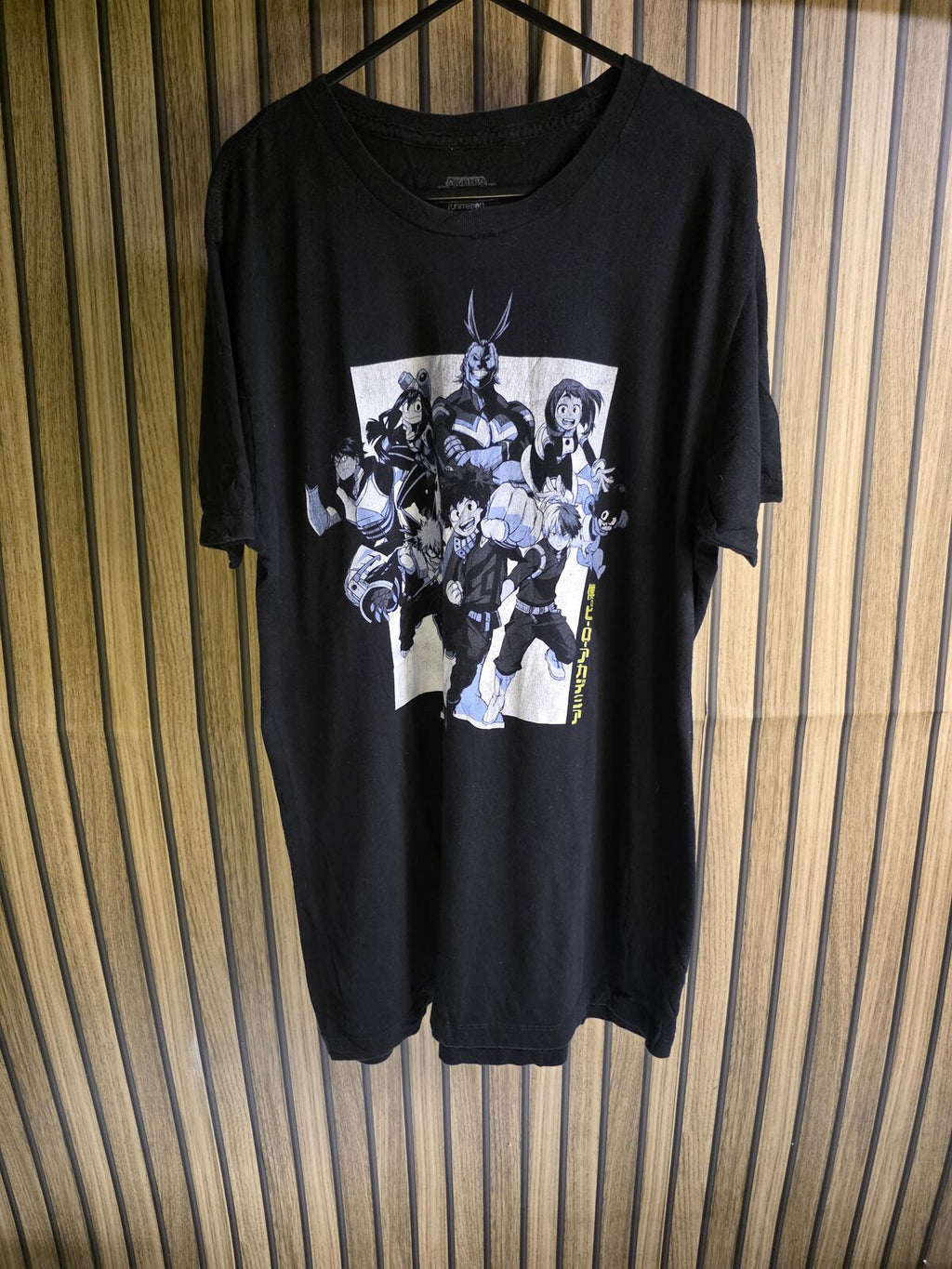 Funimation My Hero Academia Black Graphic T-Shirt Size L