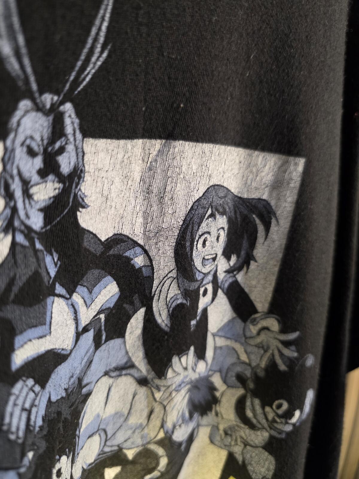 Funimation My Hero Academia Black Graphic T-Shirt Size L