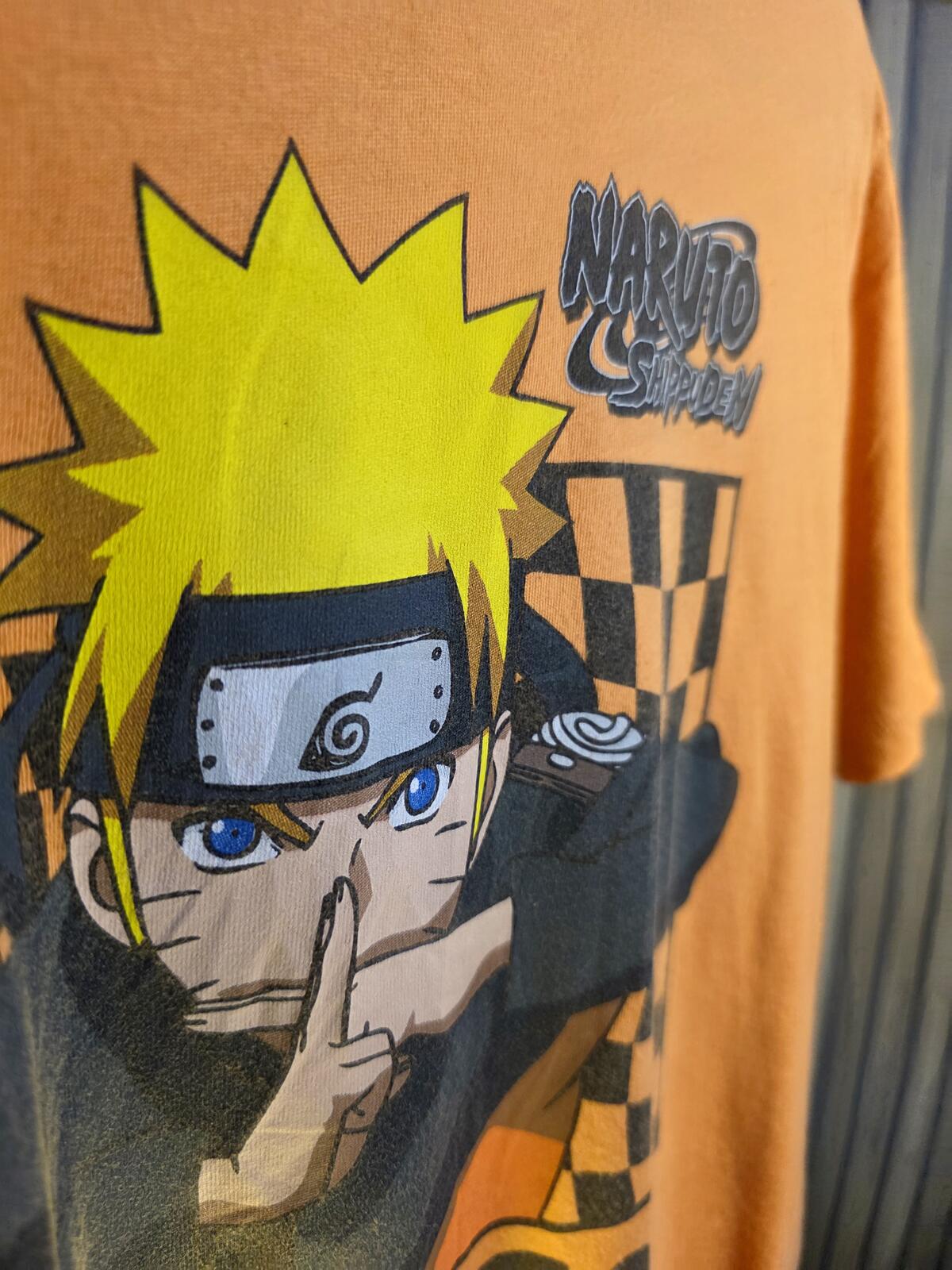 Naruto Shippuden T-Shirt Graphic Orange XL