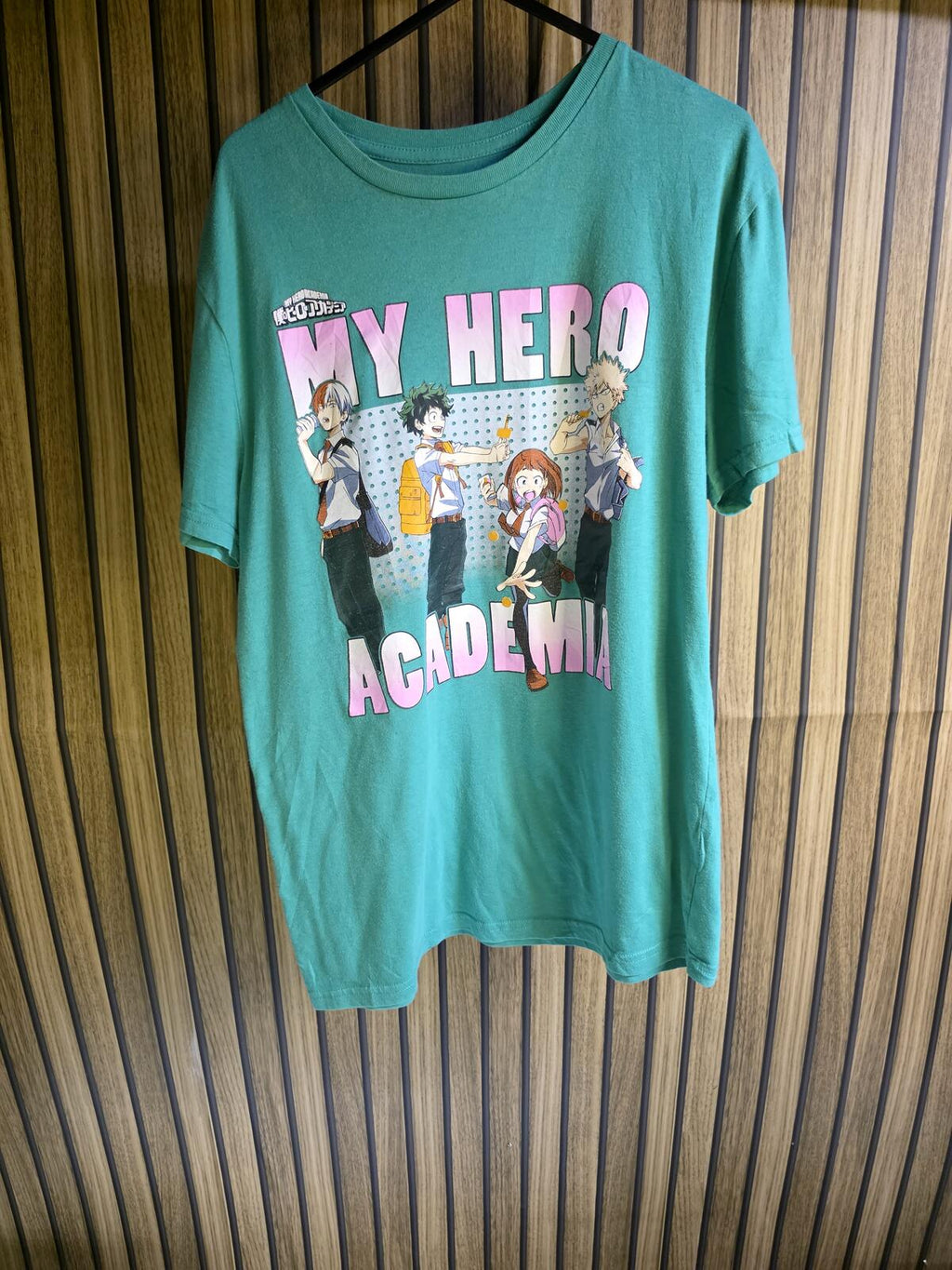 My Hero Academia Anime Graphic T-Shirt Green Small
