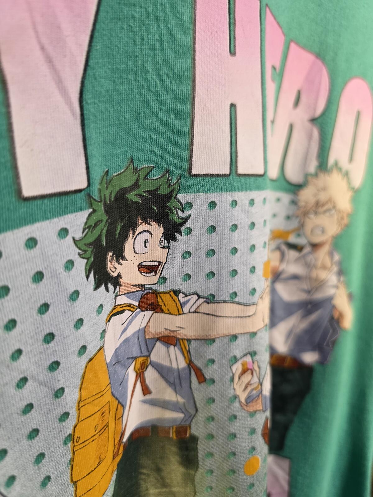 My Hero Academia Anime Graphic T-Shirt Green Small