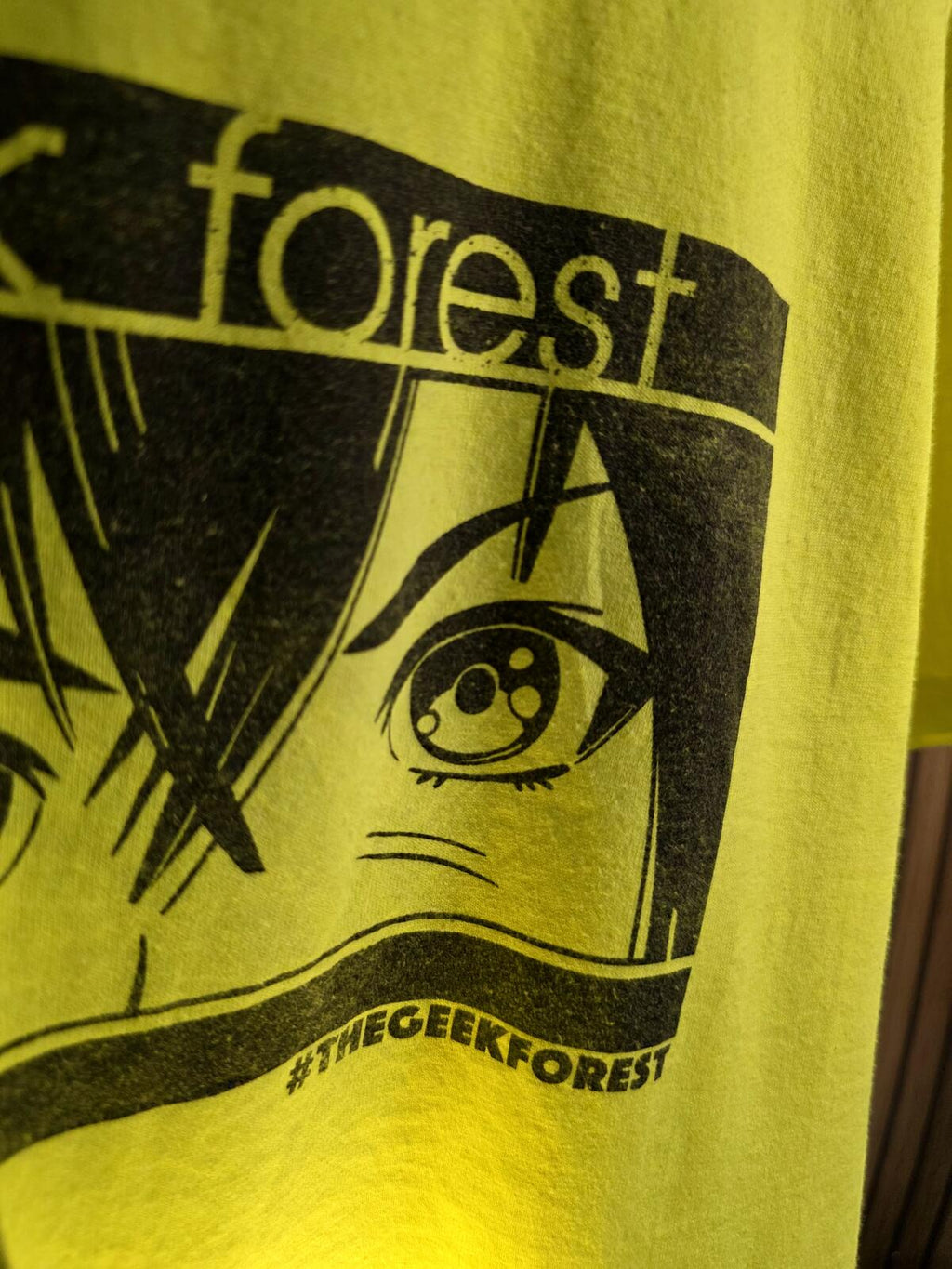The Geek Forest Graphic T-Shirt Yellow Large
