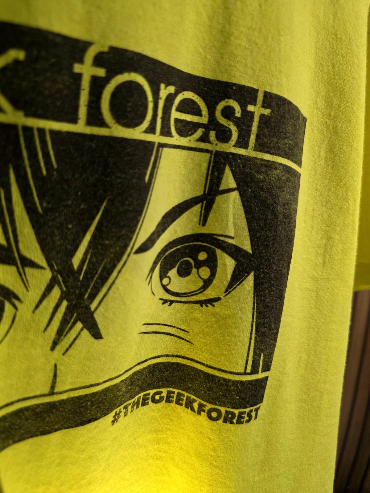 The Geek Forest Graphic T-Shirt Yellow Large