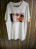 Demon Slayer Anime Graphic T-Shirt White Regular Large